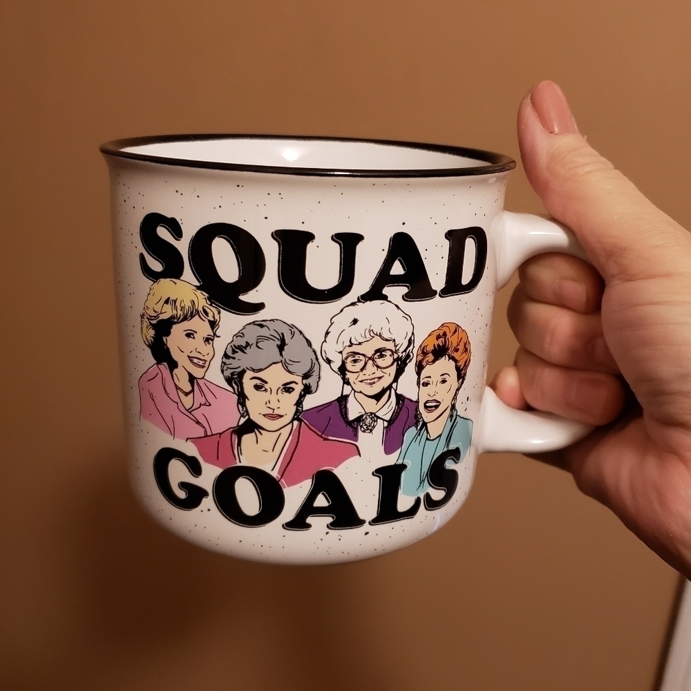 The Golden Girls "Squad Goals" Large Ceramic Coffee Mug